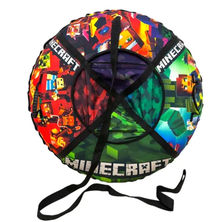 Надувні санки ватрушка з камерою "майнкрафт" 120 см