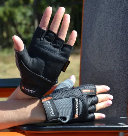 Рукавички для фітнесу Power System PS-2500 Power Plus Black/Grey - M