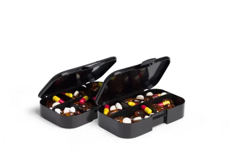 Таблетниця Smartshake Pillbox Organiser 2-pack Чорний