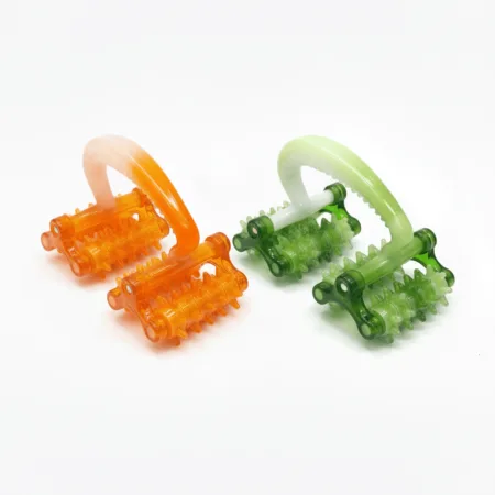 Масажер ручний роликовий 4 масажери зелений