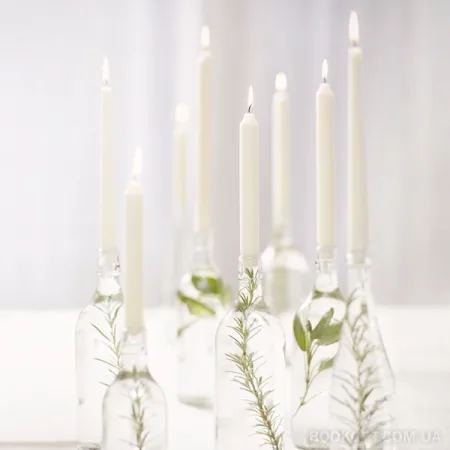 Набір свічок столових Bispol S1 66 білі 6 шт