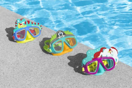 Маска для плавання BESTWAY 3+ 22064 Рожевий