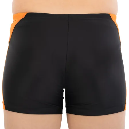 Плавки боксери для хлопчиків для плавання YINGFA вік 4-16 років чорний-оранжевий - 16