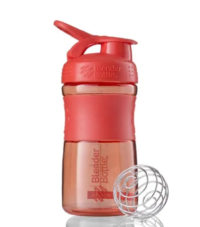 Шейкер спортивний пляшка BlenderBottle SportMixer Flip 590 мл кораловий