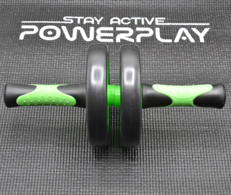 Колесо для преса подвійне PowerPlay 4327 Dual-Core Ab Wheel Чорно-червоне