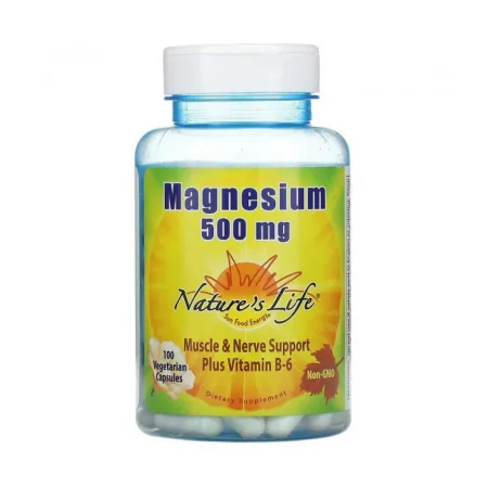 Magnesium 500 мг Plus Vitamin B-6 - 100 капсул
