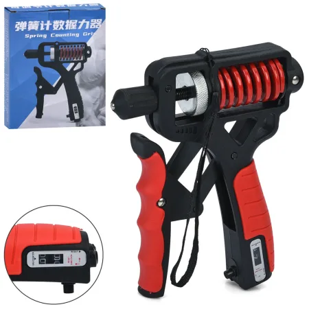 Еспандер кистьовий пружинний з лічильником та регульованим навантаженням