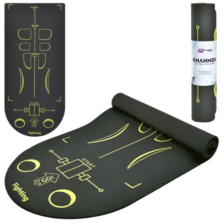 Килимок для фітнесу та йоги Profi Sport TPE 6 мм