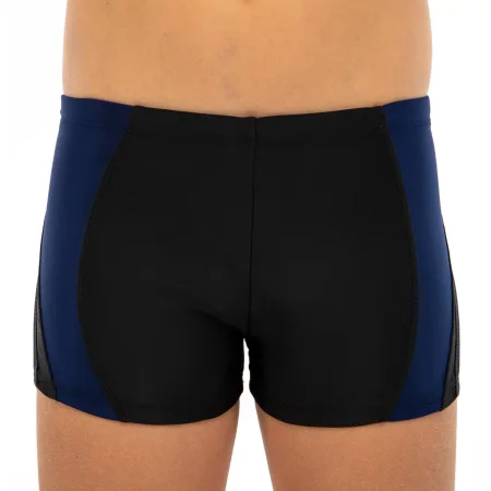 Плавки боксери для хлопчиків для плавання вік 6-10років чорно-темно-синій 6