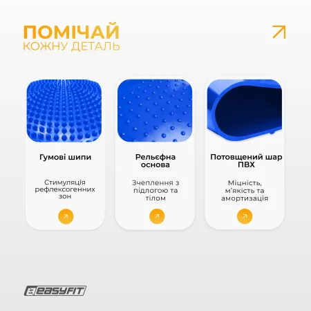 EasyFit Balance Cushion-A massage balance cushion blue + pump