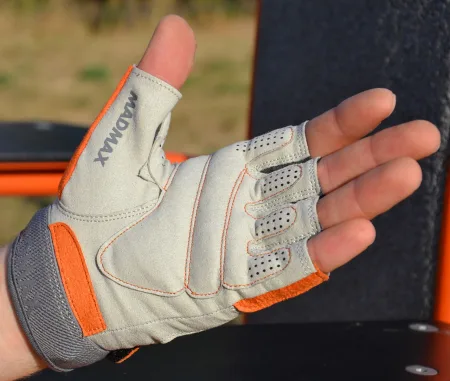 Рукавички для фітнесу MadMax MFG-850 Crazy Grey/Orange M