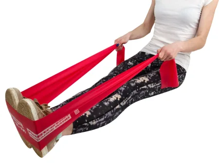 Стрічка еспандер для спорту та реабілітації Power System PS-4122 Flat Stretch Band Level 2 Red 9 - 11 кг.