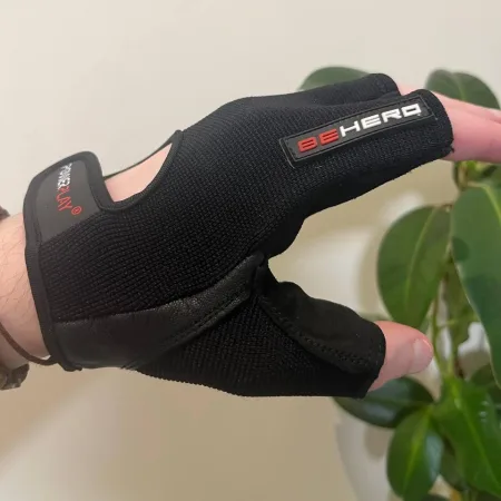 Рукавички для фітнесу і важкої атлетики PowerPlay 9200 чорні XL