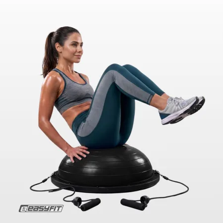 Балансувальна платформа EasyFit BOSU 60 см чорна
