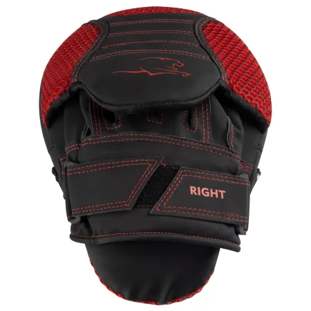 Лапи боксерські PowerPlay 3044 Pro Carbon Ultra Series чорно-червоні PU [пара]