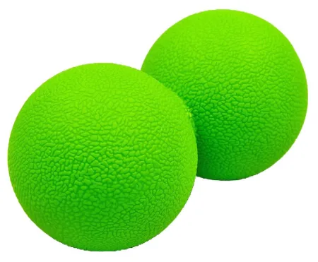 Массажный мячик EasyFit TPR двойной 12х6 см зеленый