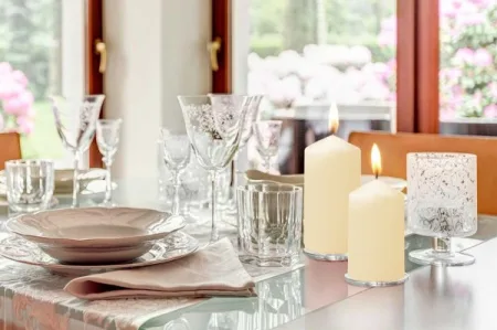 Свічка столова циліндр Bispol sw60/100 011 молочний