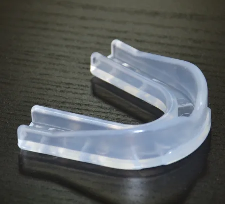 Капа боксерська PowerPlay 3306 JR дитяча (вік до 10) прозора з смаком м'яти