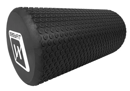 Масажний ролик EasyFit Foam Roller 30 см Чорний