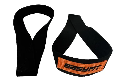 Лямки атлетичні EasyFit Delta для станової тяги чорні