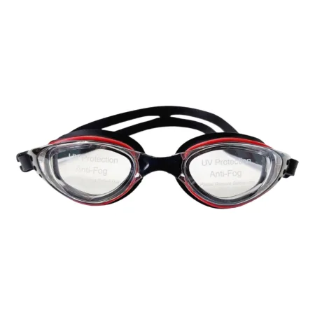 Окуляри для плавання LEACCO чорно-червоний