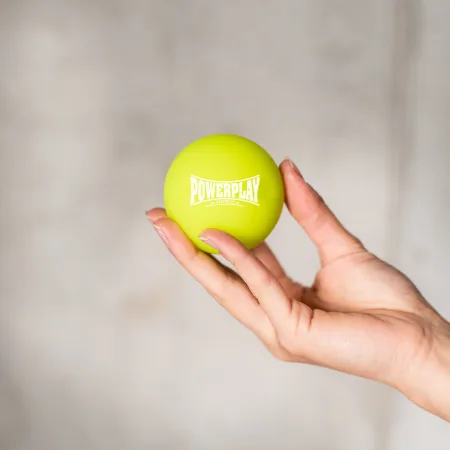 Масажний силіконовий м'яч PowerPlay PP-4354 Silicone Lacrosse Ball (6,3 см.) зелений