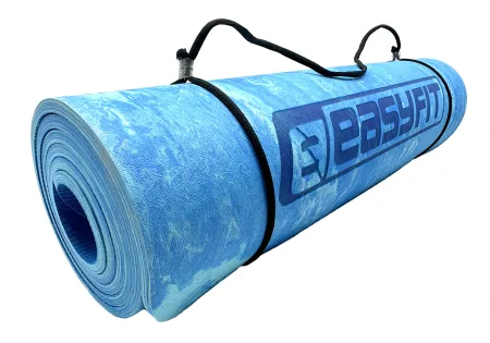 Килимок для йоги та фітнеса EasyFit PER Premium Mat 8 мм синій