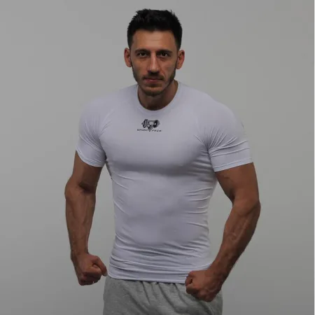 Компрессионная футболка Sportfaza WHT L