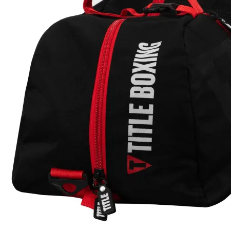 Спортивна сумка TITLE Boxing Champion Sport Bag/Backpack Black/Red
