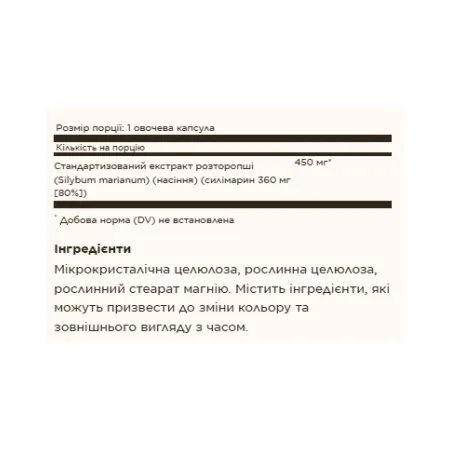 Milk Thistle 450 мг (Full Potency Herbs) - 250 капсул