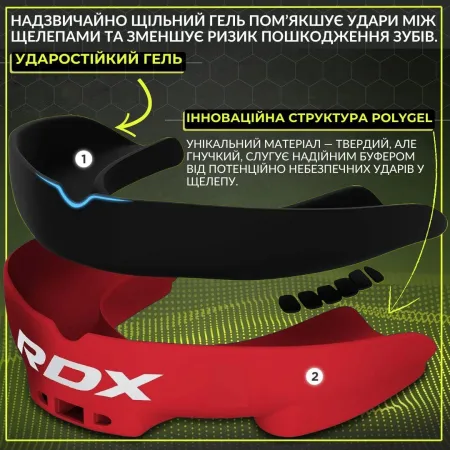 Капа RDX 3w доросла (вік 12+) Red/Black