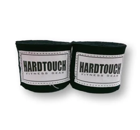 Бинти боксерські Hardtouch бавовна-еластан 4м Чорний