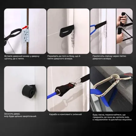 Дверне кріплення для еспандерів "якір" PowerPlay PP_4411 чорний