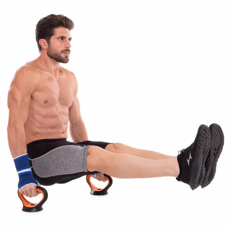 Набір трансформер гантелі гиря штанга упори 6в1 FED 30 кг чорний