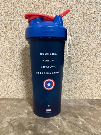Шейкер спортивний BlenderBottle Classic Loop PRO 820 мл Marvel Capitan Amerika (600557)