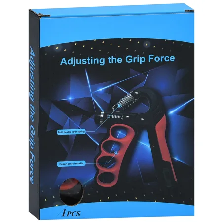 Еспандер кистьовий пружинний з електронним лічильником та регульованим навантаженням 5-100 кг сірий