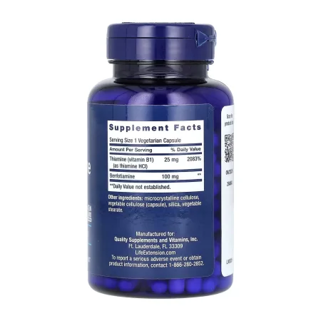 Benfotiamine with Thiamine 100 мг - 120 капсул