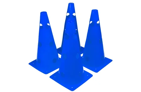 Конуси-фішки спортивні EasyFit 31 см (набір з 4 штук) сині