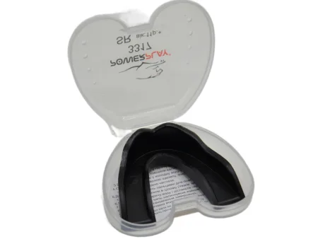 Капа боксерська PowerPlay 3317 SR доросла (вік 11+) чорна