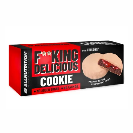 Fitking Delicious Cookie 128 г арахісове масло з полуничним желе