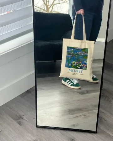 Екошопер BookOpt ВК4063 MONET «водяні лілії» бежевий