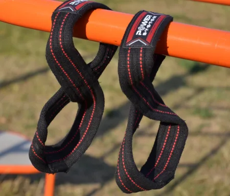 Лямки для тяги вісмірка Power System PS-3405 Figure 8 чорний/червоний L/XL