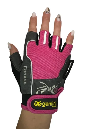 Рукавички для фітнесу M - рожевий