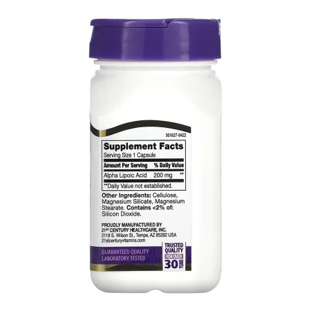 Alpha Lipoic Acid 200 мг - 60 капсул