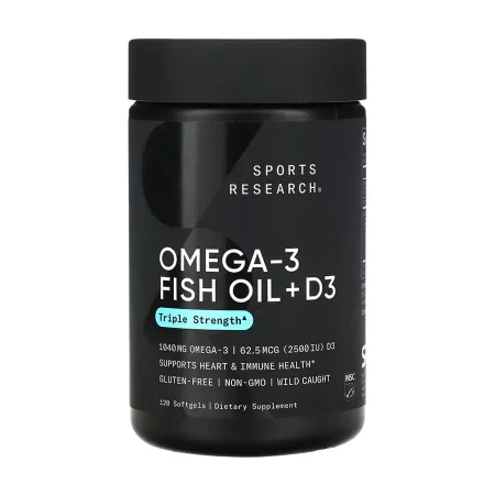 Omega-3 Fish Oil Alask Omega 1250 мг + D3 2500 IU - 120 софтгель