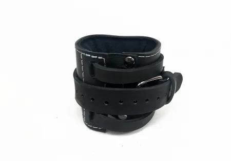 EasyFit F8 Black Leather Cable Machine Cuff