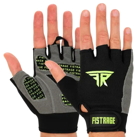 Рукавички для фітнесу та тренувань FISTRAGE розмір чорний M