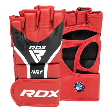 Рукавиці для ММА RDX AURA PLUS T-17 Red/Black M