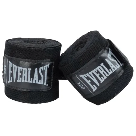 Бинти боксерські Everlast CORE HANDWRAPS 120X2 чорний універсальні 120 дюймів (304,8 см) (оригінал) P00003243