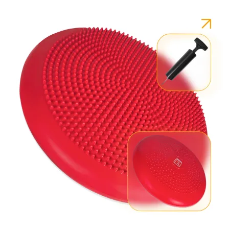 Balance cushion massage EasyFit Balance Cushion-A red + pump